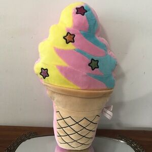 ✔️Kids Ice Cream Cone Pillow With Star Sprinkles 🌟🍦